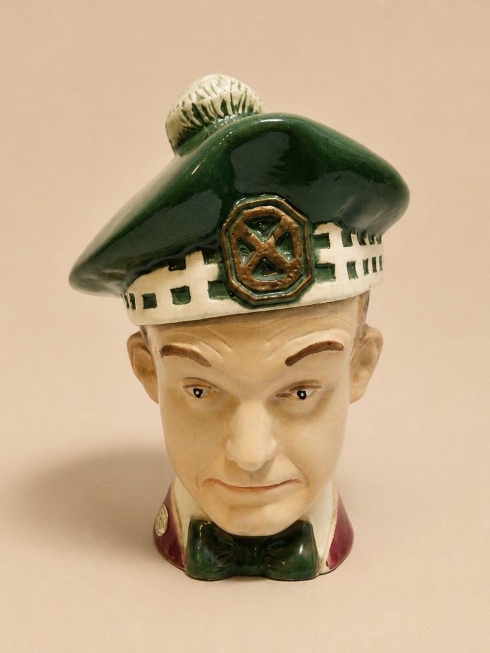 Vintage Stan Laurel 1976 Heritage China Ezra Brooks Decanter